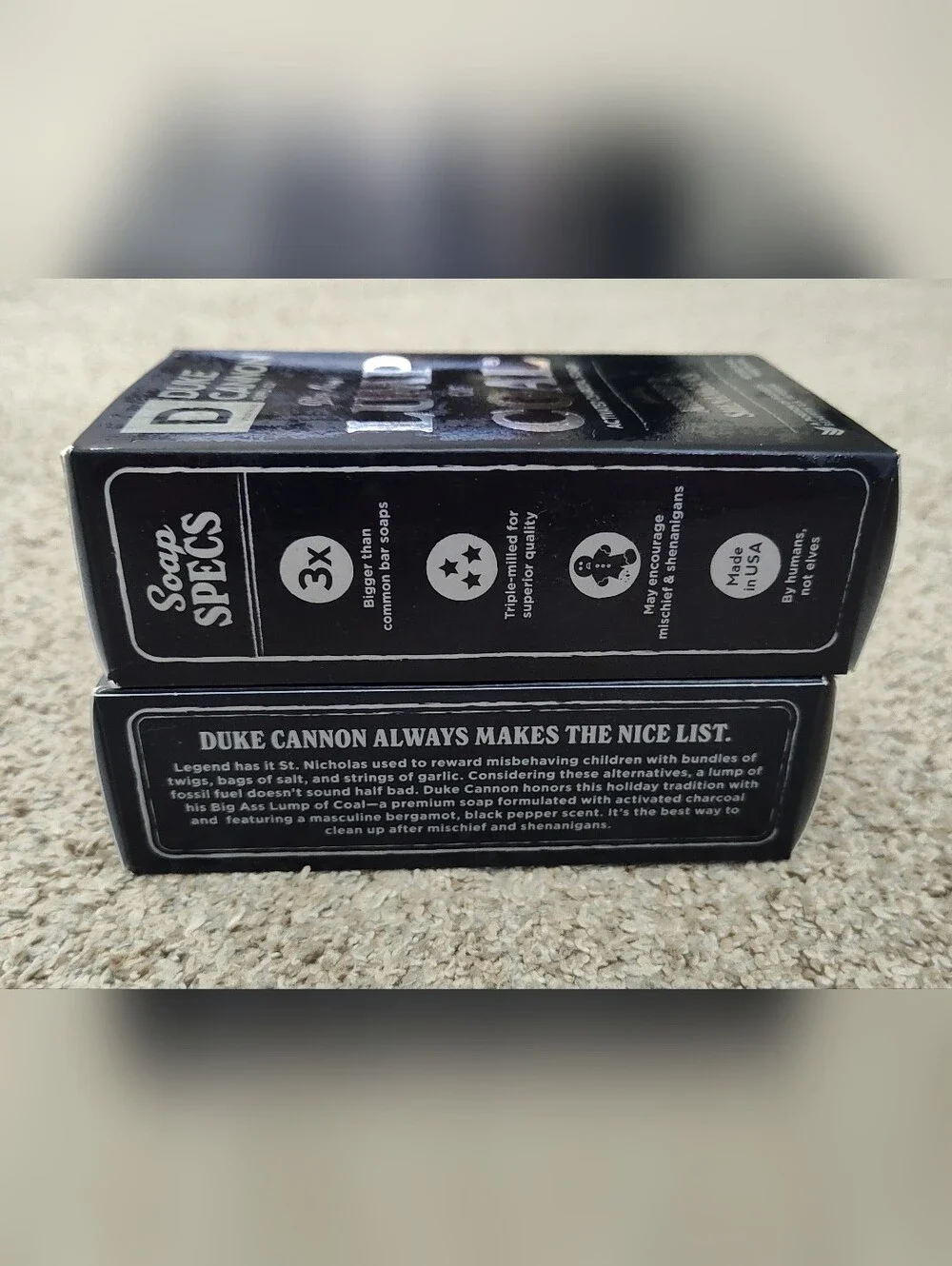(2) Duke Cannon Big Lump Of Coal Charcoal Soap